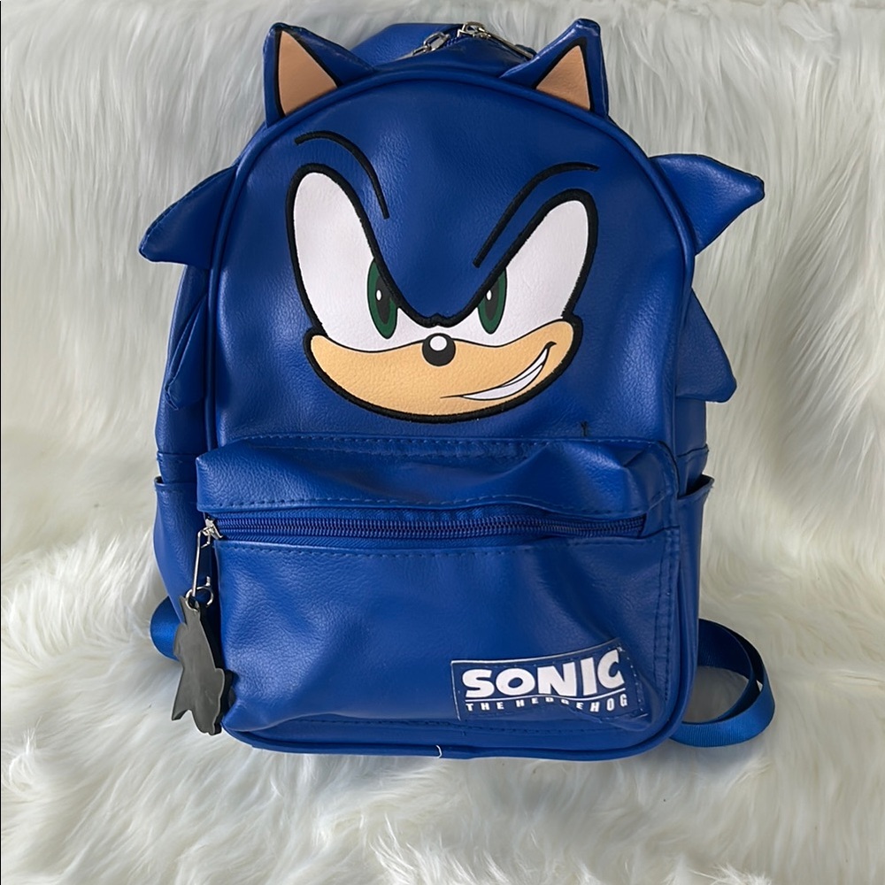 Blue Sonic The Hedgehog Backpack - image 1
